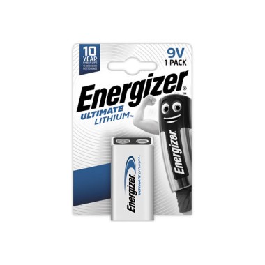 Pile lithium ENERGIZER 6LR61 (9V)  - Fiducial