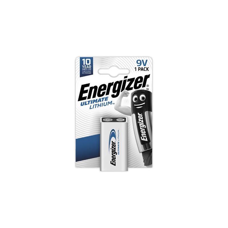 Pile lithium ENERGIZER 6LR61 (9V)  - Fiducial