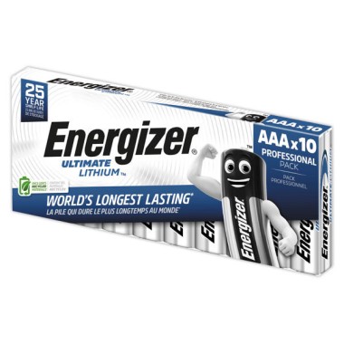Piles lithium ENERGIZER Ultimate L92 (AAA)  x10 - Fiducial