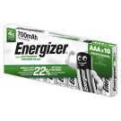 Piles rechargeables ENERGIZER HR3 (AAA)  x10 - Fiducial