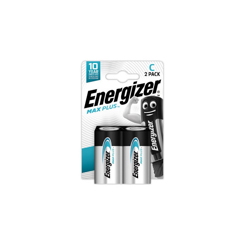 Piles alcalines ENERGIZER Max Plus LR14 (C)  x2 - Fiducial