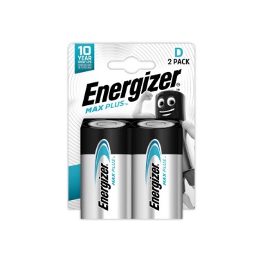 Piles alcalines ENERGIZER Max Plus LR20 (D)  x2 - Fiducial