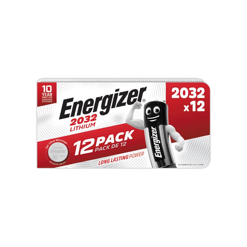 Piles lithium ENERGIZER Ultimate CR2032 (3V)  x12 - Fiducial
