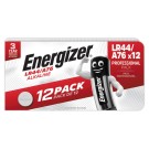Piles bouton alcalines Energizer LR44/A76  x12 - Fiducial