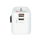 Adaptateur - Chargeur de voyage universel 2 USB  - Fiducial