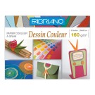 Pochette de papier dessin couleur 24x32cm - 160gr - 12 feuilles  - Fiducial