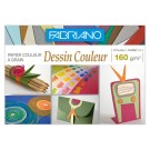 Pochette de papier dessin couleur 21x29,7 cm - 160gr - 12 feuilles  - Fiducial
