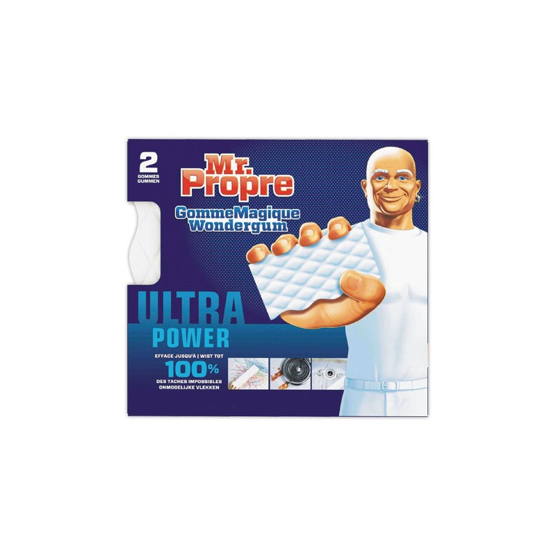 Gommes magiques Ultra Power Mr Propre  x2 - Fiducial