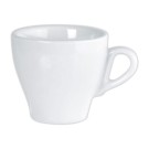 Tasses à café blanches en porcelaine de 9 cl  x6 - Fiducial