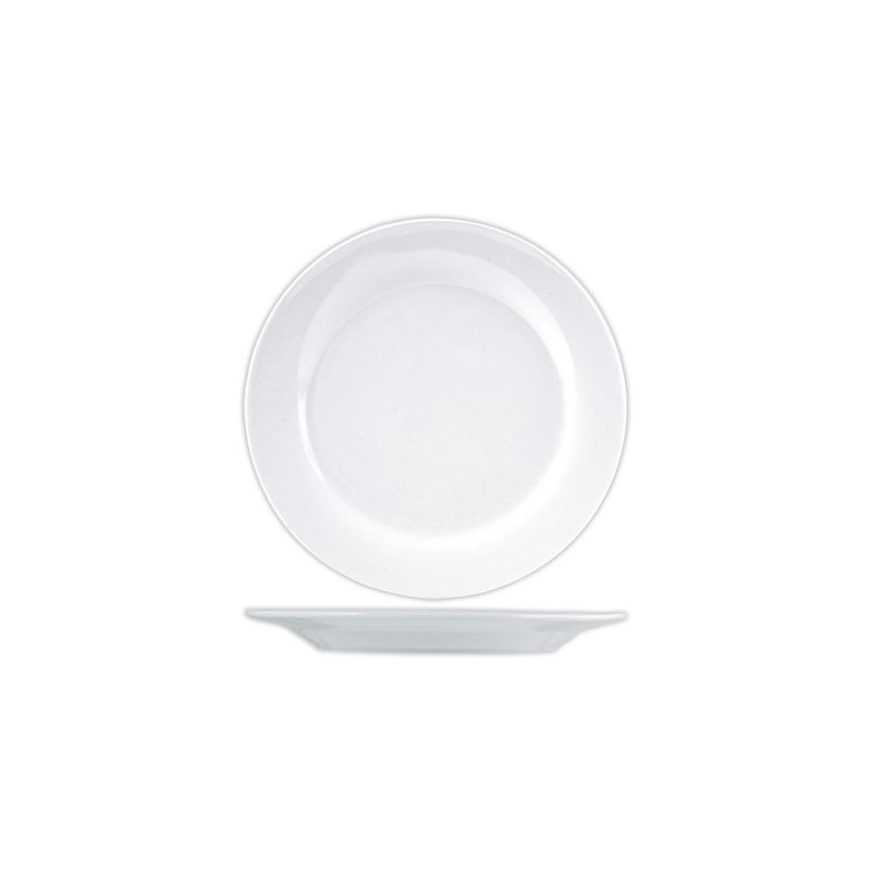 Assiettes plates en porcelaine Diamètre  19,5 cm  x6 - Fiducial
