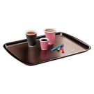 Plateau de service rectangulaire empilable marron 45X35  - Fiducial