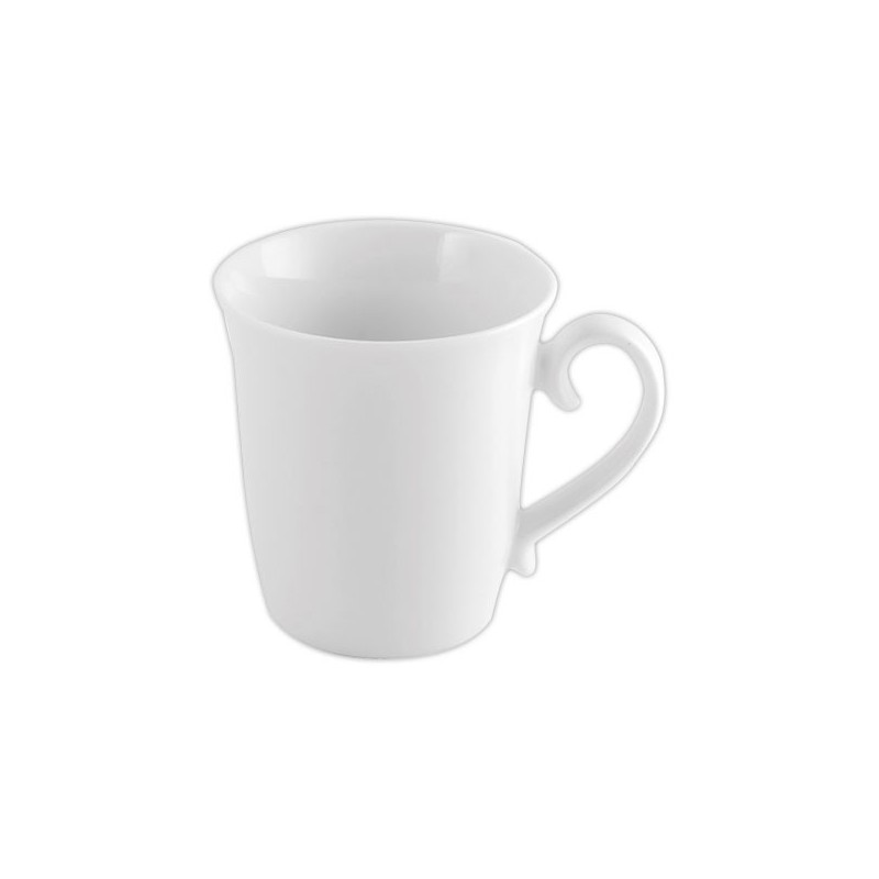 Mugs coniques de 31 cl en porcelaine blanc  x6 - Fiducial