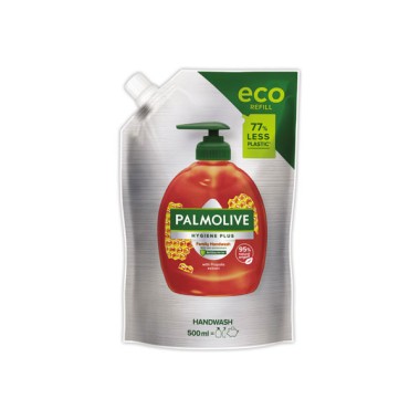 Recharge de savon liquide Palmolive Hygiène plus 500ml antibactérienne  - Fiducial
