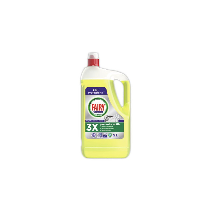 Liquide vaisselle FAIRY 5 litres. Parfum citron.  - Fiducial