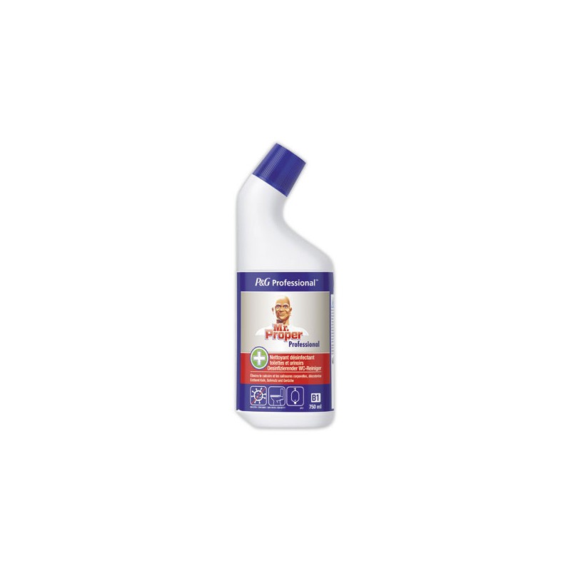 Gel WC désinfectant détartrant Mr Proper Pro 750 ml  - Fiducial