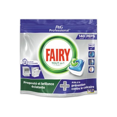 Capsules lave-vaiselle tout-en-un plusFAIRY.  x140 - Fiducial