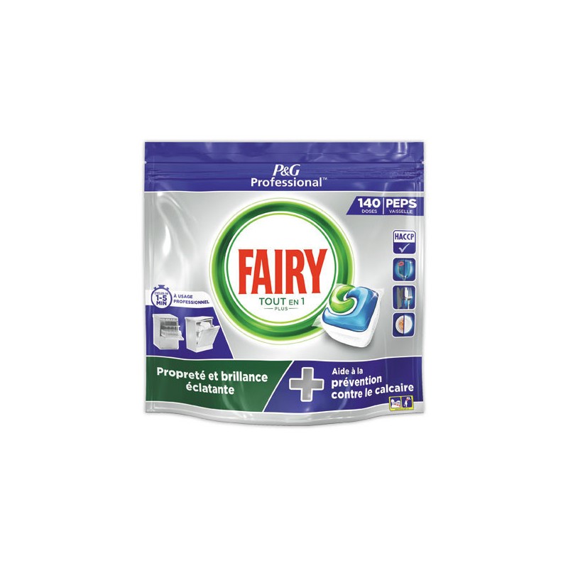 Capsules lave-vaiselle tout-en-un plusFAIRY.  x140 - Fiducial