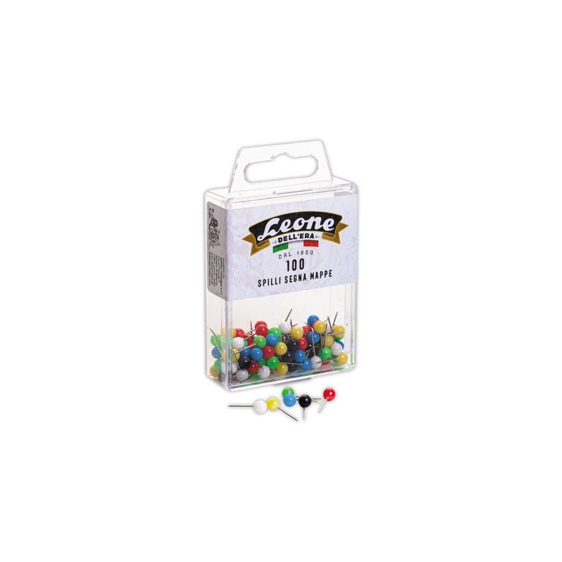 Épingles de signalisation 6mm - Coloris assortis  x100 - Fiducial