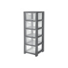 Tour 5 tiroirs gris  - Fiducial