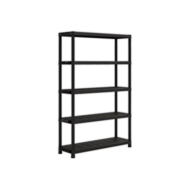 Etagère L 120 cm avec 5 rayonnages noir  - Fiducial