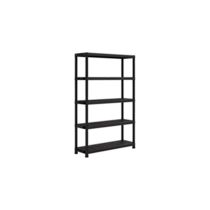 Etagère L 120 cm avec 5 rayonnages noir  - Fiducial