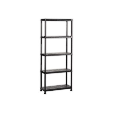 Etagère L 75 cm avec 5 rayonnages noir  - Fiducial