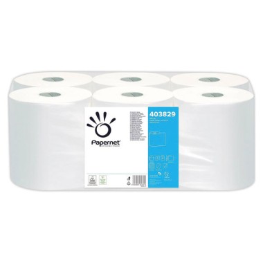 Rouleaux d'essuie-mains blanc  x6 - Fiducial