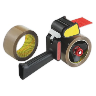 Dévidoir à poignée H180 SCOTCH + 2 rouleaux d'emballage 66mx48mm  - Fiducial