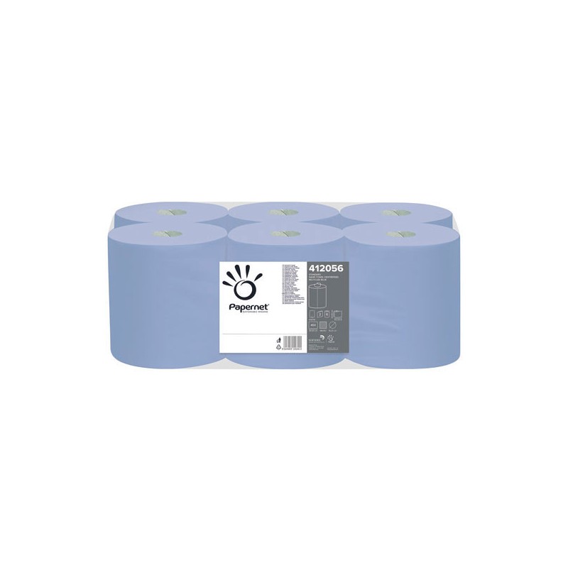 Bobines de dévidage centrale diamètre19cm Bleu recyclé 20x30cm  x6 - Fiducial