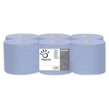 Rouleaux d'essuie-mains bleu  x6 - Fiducial