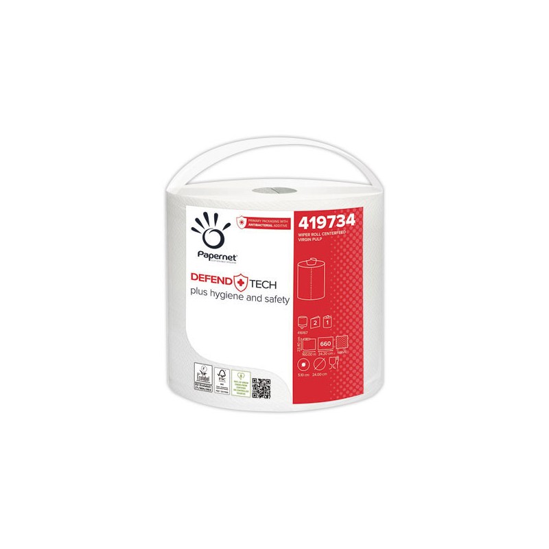 Essuie-tout industriel PAPERNET DefendTech 660 feuilles  - Fiducial
