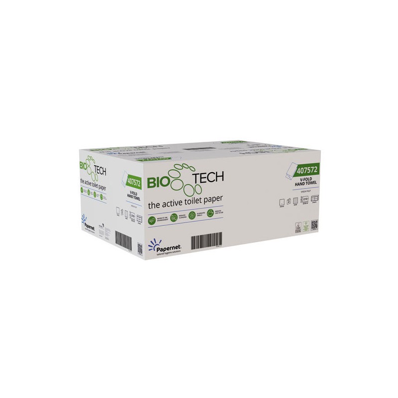 Essuie-mains Biotech dissolution rapide feuille 21 x 22 cm  x15 - Fiducial