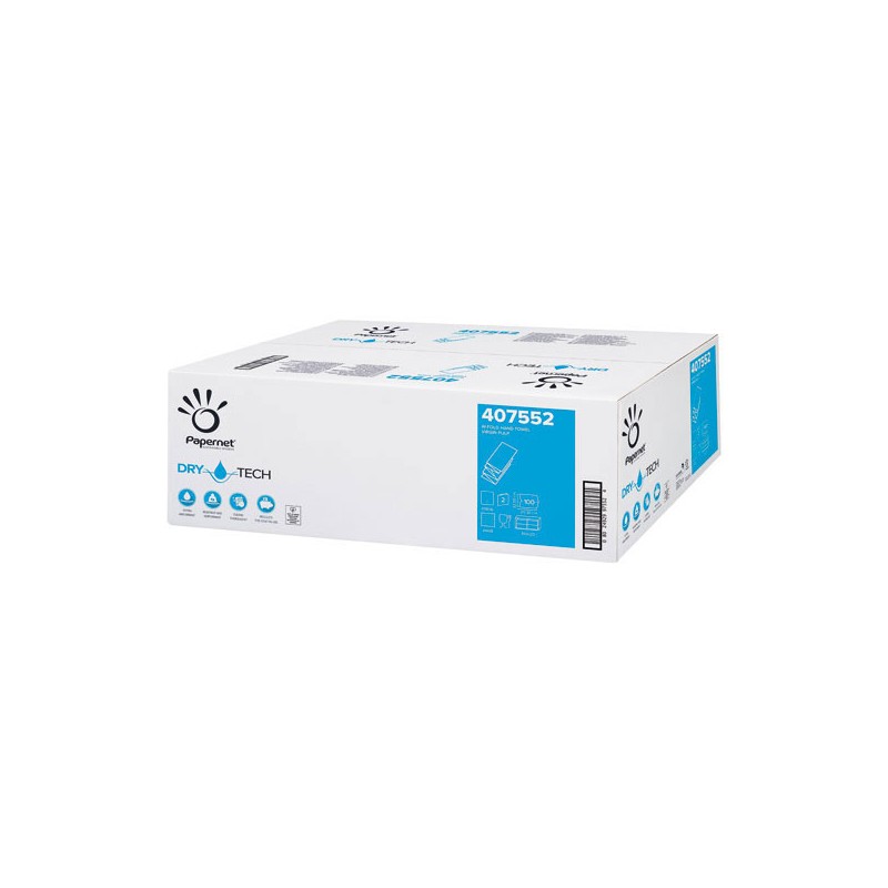 Essuie-mains Superior Dry-tech paquet de 100 feuilles 21x32cm 2 plis  x20 - Fiducial