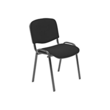 Chaise confort Iso - tissu noir non feu  - Fiducial