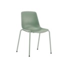 chaise polypro kaki 4 pieds kaki  - Fiducial