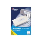 Feuilles A4 soit 160 étiquettes blanches coins carrés 105x37 mm  x10 - Fiducial