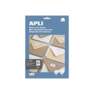 Feuilles A4 soit 650 étiquettes blanches coins carrés 38x21,2 mm  x10 - Fiducial