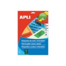 Planches d'étiquettes L63,5xH33,9 mm 480 étiq/ boîte,vert  x20 - Fiducial