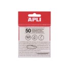 Paquet 50 feuilles de notes adhésives transparentes 75x75 mm blanc  - Fiducial