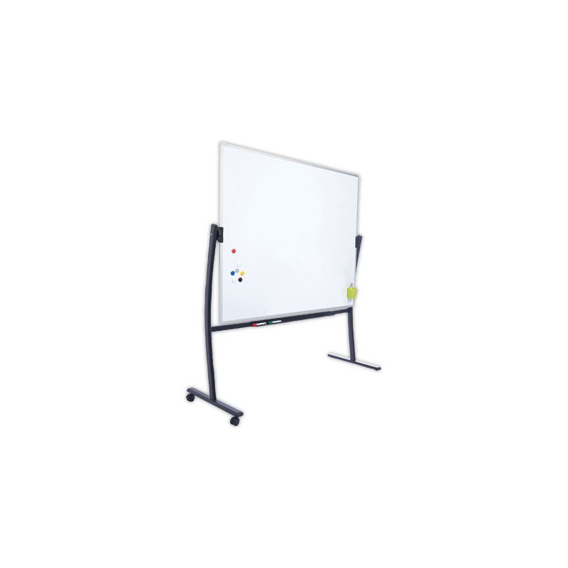 Tableau blanc pivotant et mobile effaçable à sec 120 x 150 cm  - Fiducial