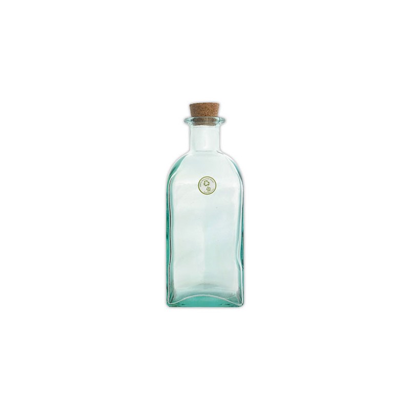 Bouteille verre recyclé bouchon liège 1L  - Fiducial