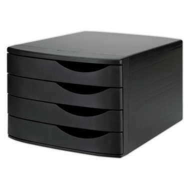 Module de classement re-solution 4 tiroirs 216x300x375 mm noir  - Fiducial