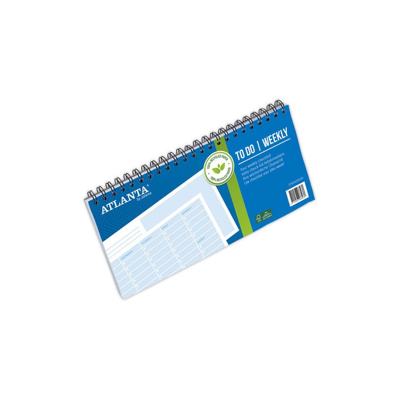 Carnet "To do" Atlanta 297x150 hebdomadaire  - Fiducial