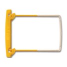 Attaches JALEMA CLIP jaune et blanc  x100 - Fiducial