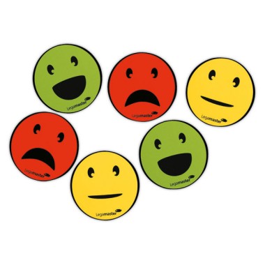 Emoticônes magnétiques Diamètre  50mm LEGAMASTER coloris assortis  x6 - Fiducial