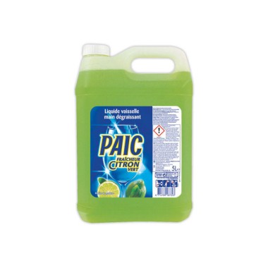 Bidon de liquide vaisselle PAIC citronvert 5 litres  - Fiducial