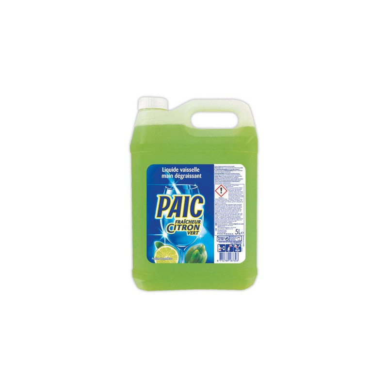 Bidon de liquide vaisselle PAIC citronvert 5 litres  - Fiducial
