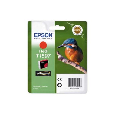 Cartouche jet d'encre EPSON T1597 rouge  - Fiducial