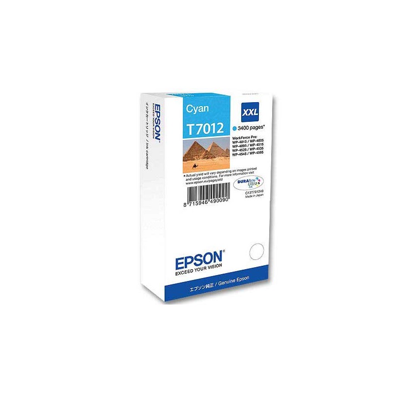 Cartouche Epson T7012 cyan  - Fiducial