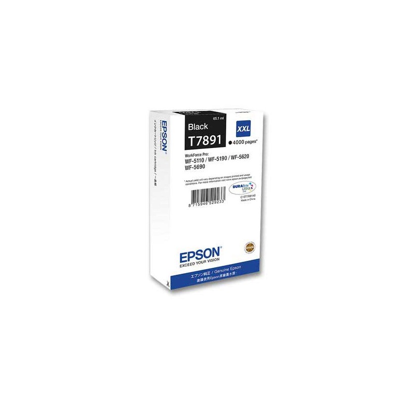 Cartouche Epson C13T789140 noire  - Fiducial